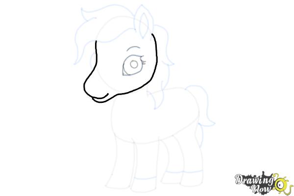 How to Draw a Cute Horse - Step 13