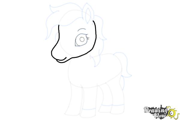 How to Draw a Cute Horse - Step 13 How to Draw a Cute Horse - Step 13