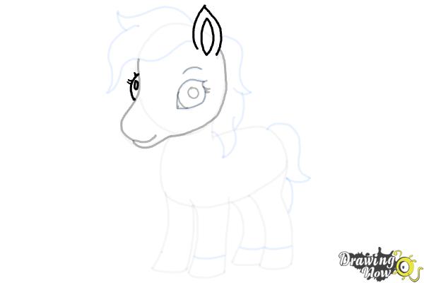 How to Draw a Cute Horse - Step 14