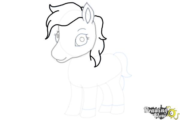 How to Draw a Cute Horse - Step 15