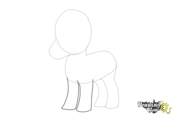 How to Draw a Cute Horse - Step 6