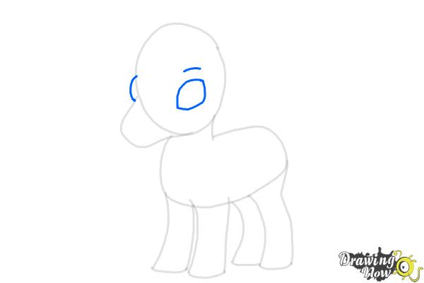 How to Draw a Cute Horse - Step 7