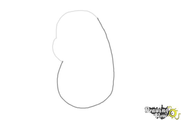 How to Draw a Cute Pig Dabbing - Step 2 How to Draw a Cute Pig Dabbing - Step 2