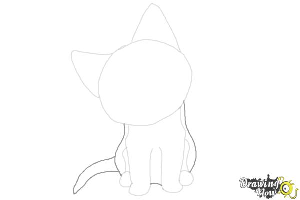 How to Draw Cute Anime Cat - Chi Yamada - Step 5