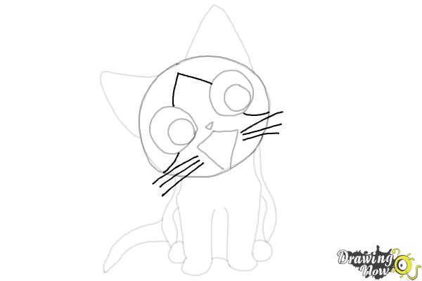 How to Draw Cute Anime Cat - Chi Yamada - Step 8