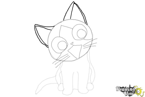 How to Draw Cute Anime Cat - Chi Yamada - Step 9