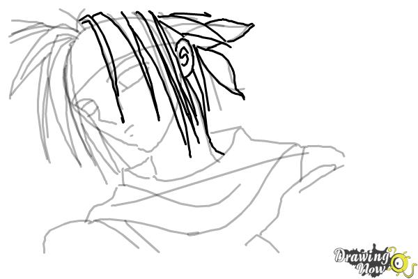 How to Draw Anime Guy - Step 8