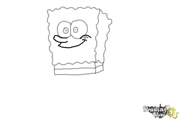 How to Draw Spongebob - Step 4 How to Draw Spongebob - Step 4