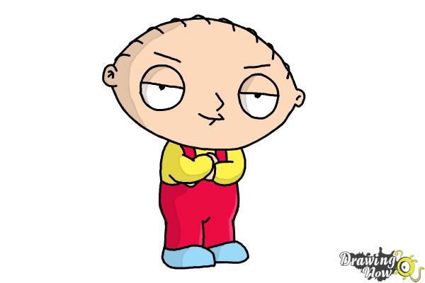 How to Draw Stewie Griffin - Step 10