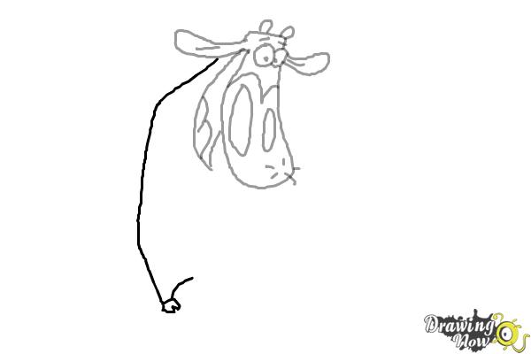 How to Draw Cow from Cow and Chicken - Step 5