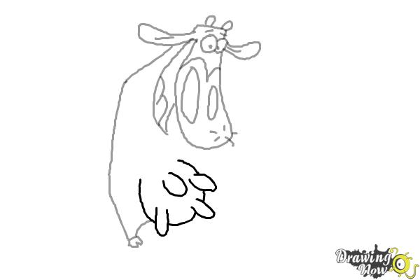 How to Draw Cow from Cow and Chicken - Step 6