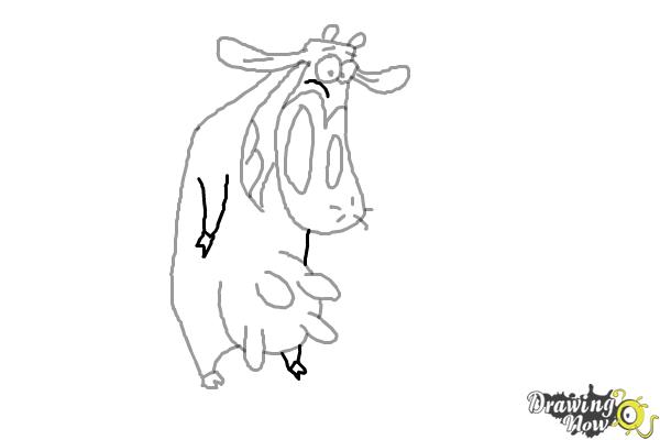 How to Draw Cow from Cow and Chicken - Step 7