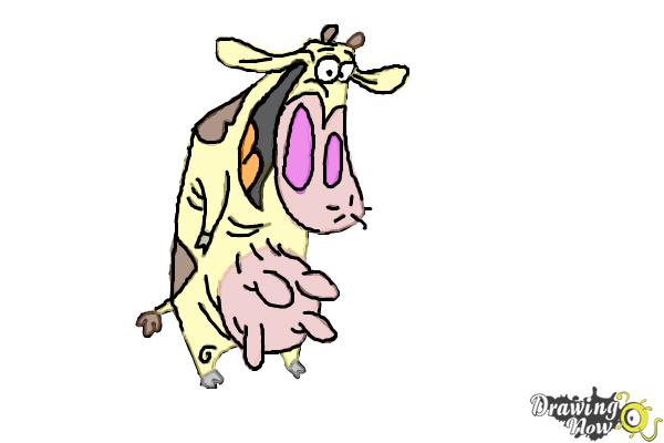 How to Draw Cow from Cow and Chicken - Step 9
