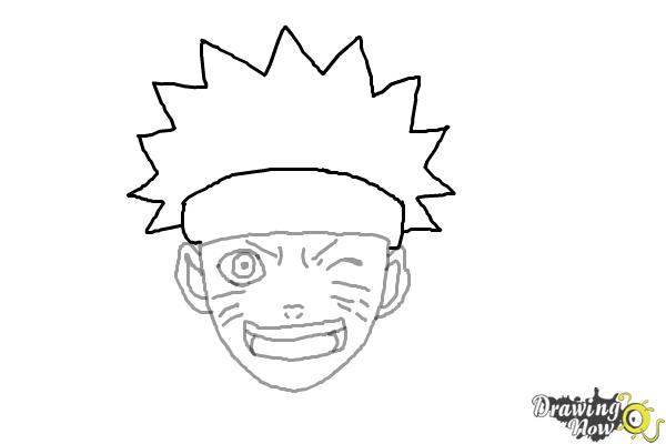 How to Draw Naruto - Step 6