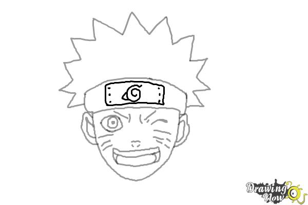 How to Draw Naruto Face 