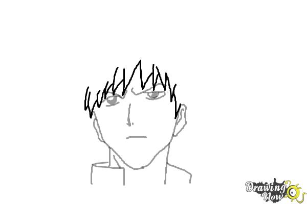 How to Draw Ichigo from Bleach - Step 5