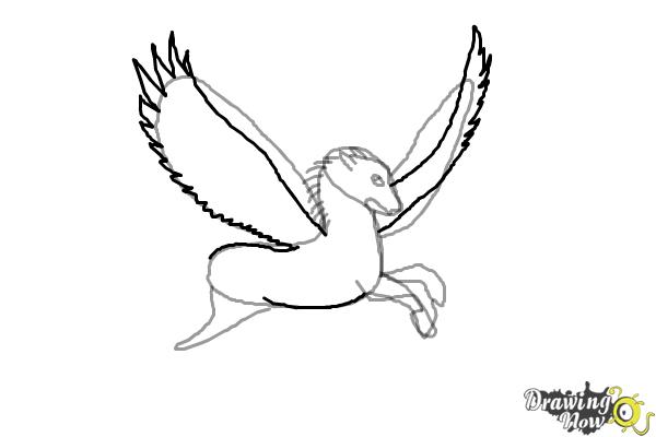 How to Draw a Pegasus - Step 6