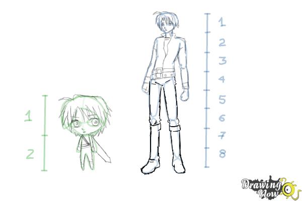 How to Draw Anime Body Figures - Step 13