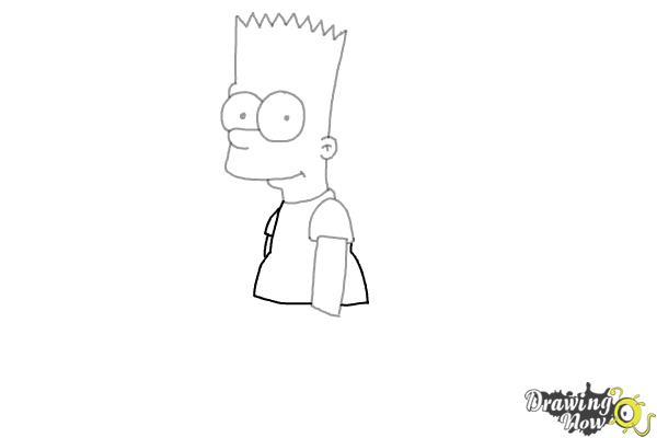 How To Draw Bart Simpson - Step 6