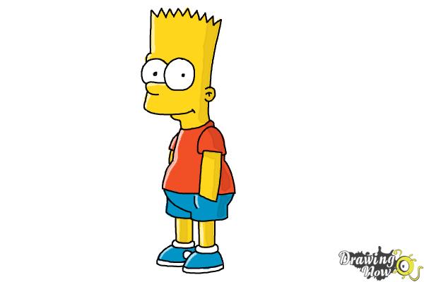 How To Draw Bart Simpson - Step 9