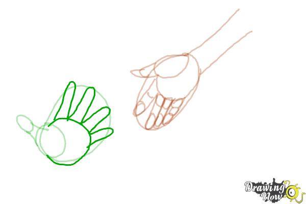 How to Draw Anime Hands - Step 7