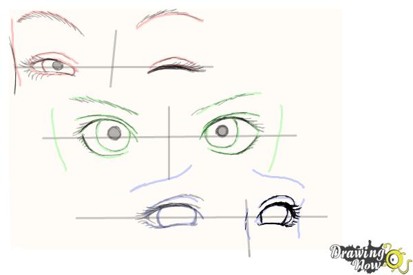 How to Draw Anime Eyes - Step 11