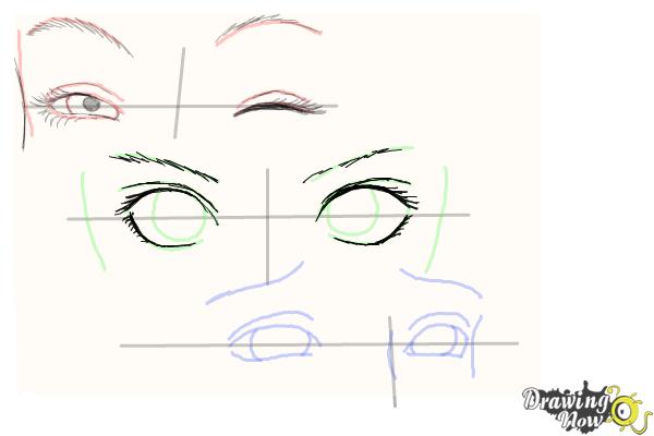 How to Draw Anime Eyes - DrawingNow