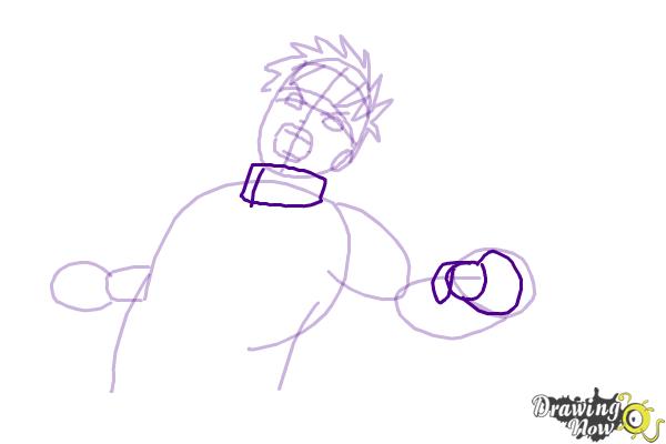 how to draw Naruto Uzumaki step by step, naruto drawing easy