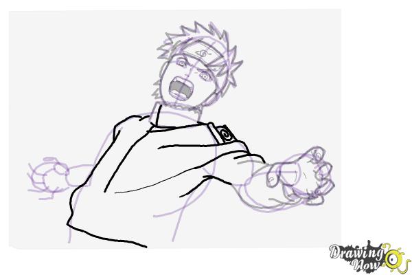 How to Draw Naruto Uzumaki from Naruto - Step 17