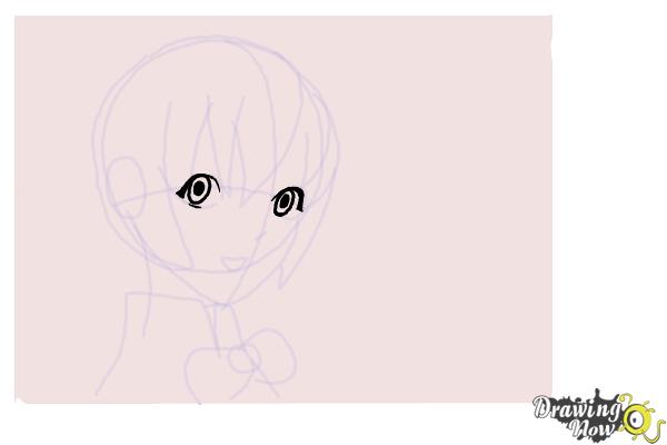 How to Draw Anime Faces - Step 12