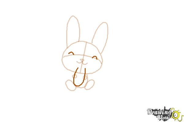 How to Draw an Anime Bunny - Step 6