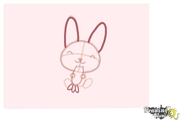 How to Draw an Anime Bunny - Step 9