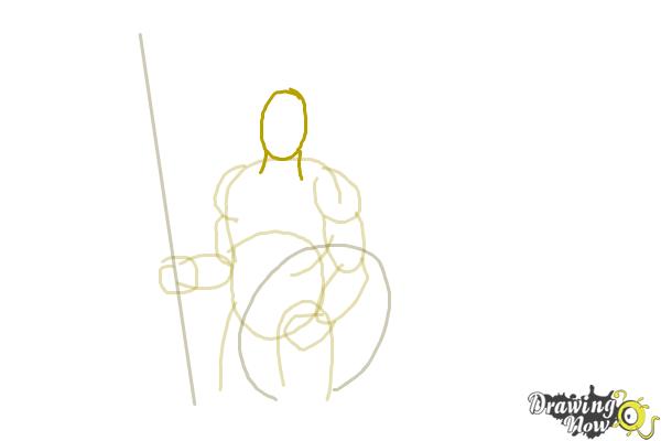 How to Draw a Spartan Warrior - Step 6