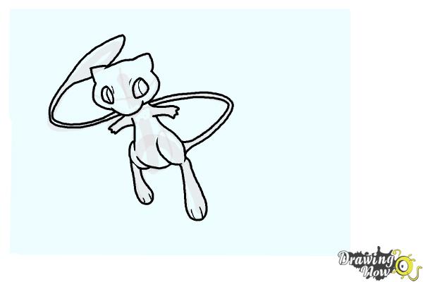 How to Draw Mew from Pokemon - Step 6