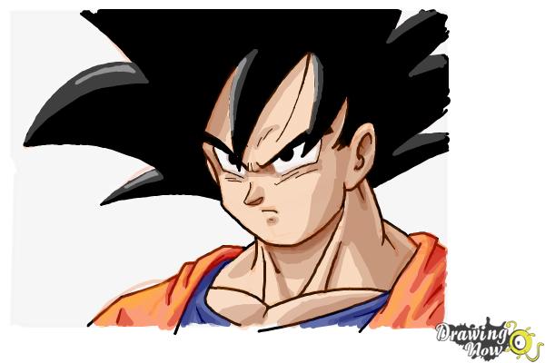 How to Draw Goku - Dragonball Z - Step 12