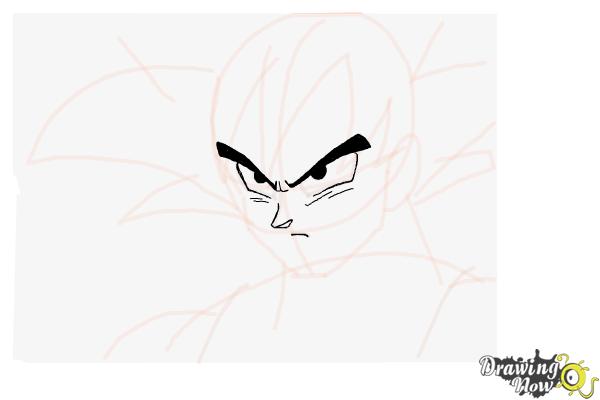 How to Draw Goku - Dragonball Z - Step 7