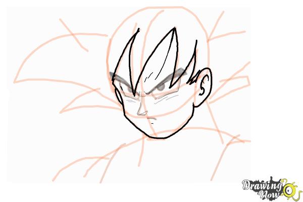 How to Draw Goku - Dragonball Z - Step 8