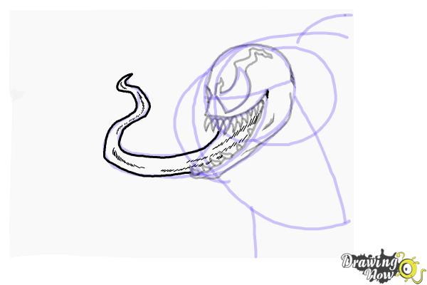 How to Draw Venom - Step 11