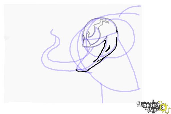 How to Draw Venom - Step 8