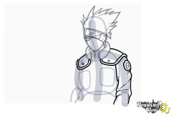 How to Draw Kakashi Hatake from Naruto - Step 12