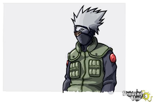 How to Draw Kakashi Hatake from Naruto - Really Easy Drawing Tutorial