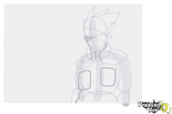 How to Draw Kakashi Hatake from Naruto - Step 7