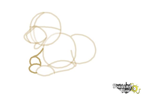 How to Draw a Golden Retriever Puppy - Step 5