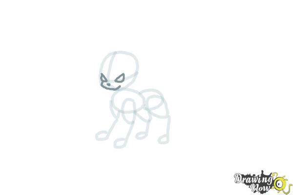 How to Draw Glaceon from Pokemon - Step 5