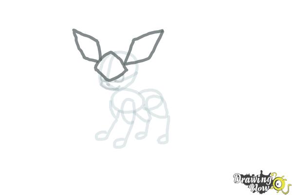 How to Draw Glaceon from Pokemon - Step 6