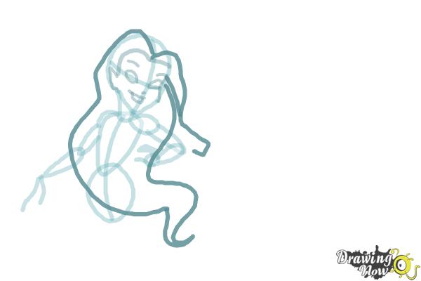 How to Draw Silvermist from Tinkerbell - Step 5