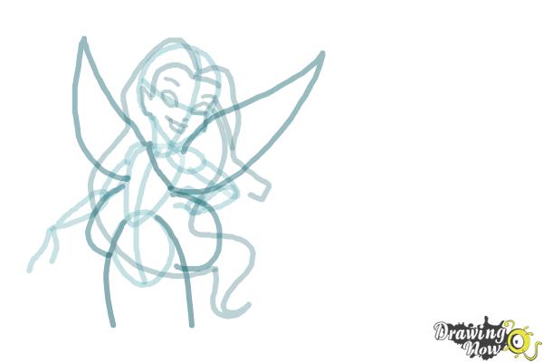 How to Draw Silvermist from Tinkerbell - Step 6
