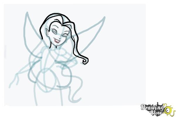 How to Draw Silvermist from Tinkerbell - Step 8