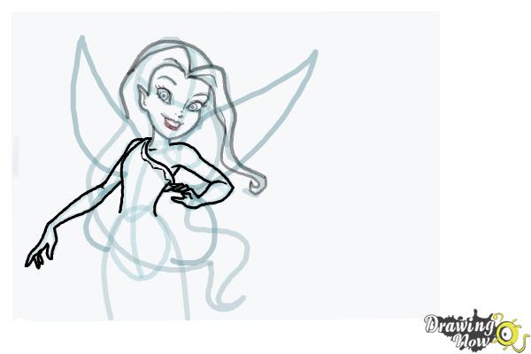 How to Draw Silvermist from Tinkerbell - Step 9