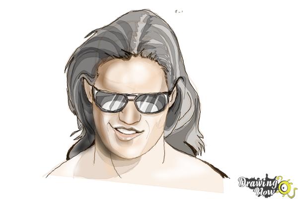 How to Draw John Morrison from Wwe - Step 9